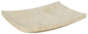 VidaXL krémszínű márvány mosdókagyló 50 x 35 x 12 cm