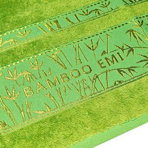EMI zöld bambusz törölköző és fürdőlepedő szett 6db