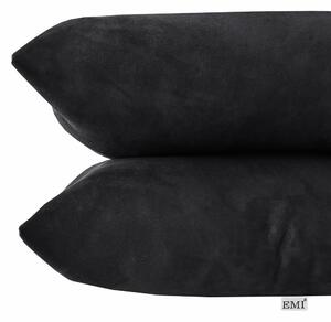 EMI fekete velúr dekor párna: 40X40 cm