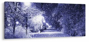 Kép - varázslatos téli éjszaka (120x50 cm)