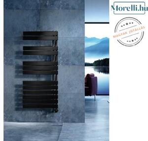 AREZZO design HORIZONT BLACK 1355x550 törölközőszárítós radiátor AR-HB13555