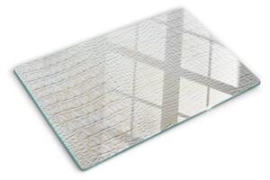 Üveg vágódeszka fényképpel Krokodilbőr minta