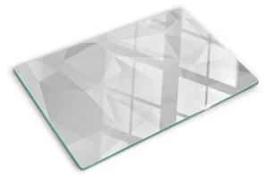 Üveg vágódeszka Geometria a szürke árnyalataiban