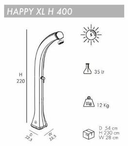 Happy XL H400 kerti szolár zuhany