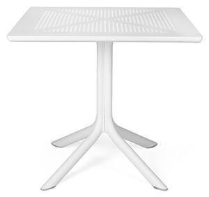 Nardi Clip 80 fehér kerti asztal