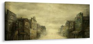 Egy nyugati város képe (120x50 cm)