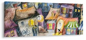 Kép - esős este (120x50 cm)