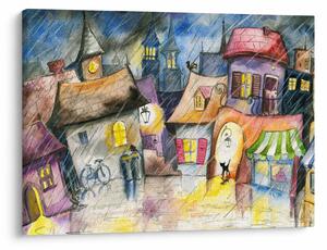 Kép - esős este (70x50 cm)