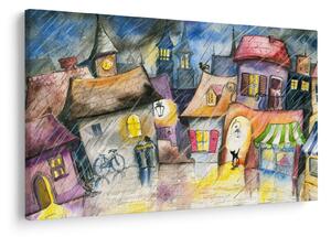 Kép - esős este (90x60 cm)