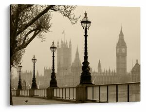Kép - London a ködben, Anglia (70x50 cm)