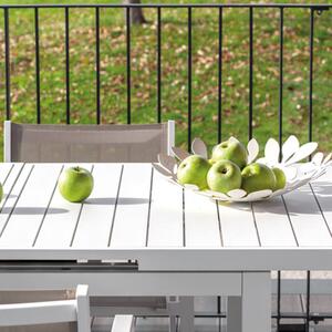 Lipari kerti asztal fehér 100x180-240cm