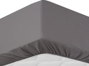 Sleepwise Soft Wonder-Edition, gumis ágylepedő, 180-200 x 200 cm, mikroszálas, sötét szürke