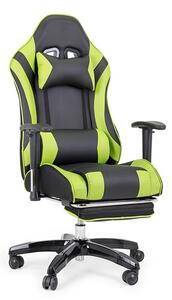 Gamer szék fekete-zöld