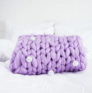 EMI lila kötött takaró 120 x 150 cm