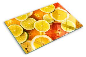 Üveg vágódeszka Citrusfélék és citrusfélék