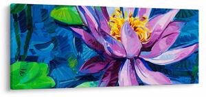 Egy vízi liliom képe a vízen (120x50 cm)