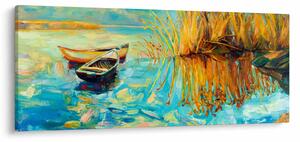 Kép - Tó csónakokkal (120x50 cm)