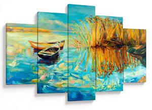 Kép - Tó csónakokkal (150x105 cm)