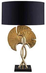 Design asztali lámpa Rashid 62 cm fekete-arany
