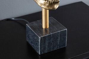 Design asztali lámpa Madigan 56 cm fekete-arany