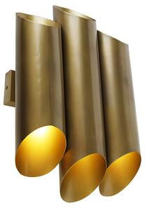 Ipari fali lámpa sárgaréz 6 lámpás - Síp
