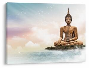 Kép - Buddha vigyáz a földre (70x50 cm)
