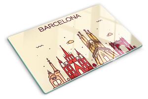 Üveg vágódeszka Barcelona és építészete