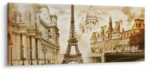 Kép - Párizsi műemlékek (120x50 cm)