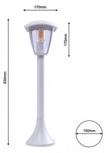 Eko-Light Fox kültéri állólámpa 63cm (EKO3520) fehér IP44 1xE27