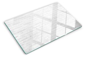Üveg vágódeszka fényképpel Téglafal minimalista stílusban