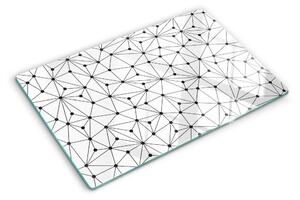 Edzett üveg vágódeszka Rács geometria