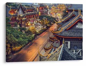Kép - Qintai Road, Chengdu, Kína (70x50 cm)