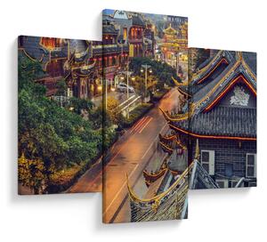 Kép - Qintai Road, Chengdu, Kína (90x60 cm)