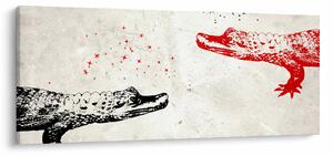 Kép - krokodilok (120x50 cm)