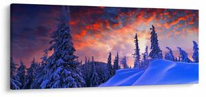 Kép - Téli szürkület (120x50 cm)