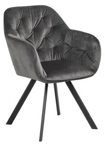 Silja design szék, sötétszürke