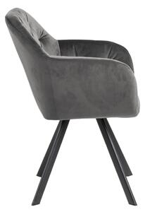 Silja design szék, sötétszürke
