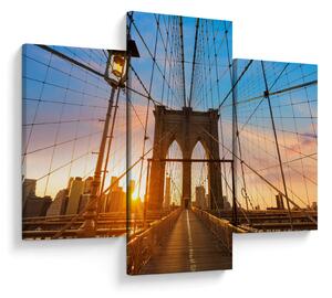 Kép - Brooklyn, híd, Manhattan, New York (90x60 cm)