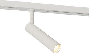 Modern fehér spotlámpa 1 fázisú sínrendszerhez - Slimline Uzzy
