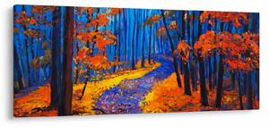 Egy őszi erdő képe (120x50 cm)
