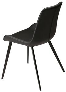 Hype design szék, fekete textilbőr