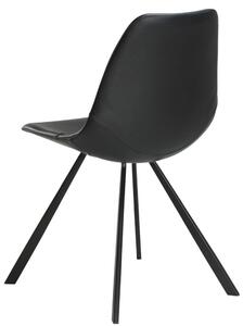 Pitch design szék, fekete textilbőr