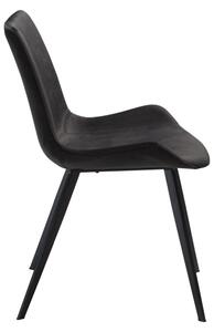 Hype design szék, fekete bársony