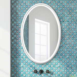 Mirror Nordic Oval fehér LED 45 x 65 cm