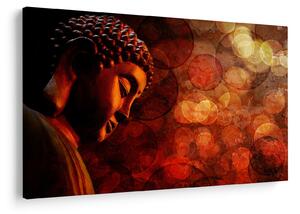 Kép - Buddha piros tónusokkal (90x60 cm)
