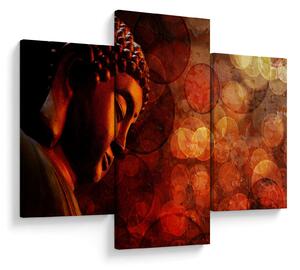 Kép - Buddha piros tónusokkal (90x60 cm)