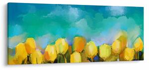 Sárga tulipán képe (120x50 cm)