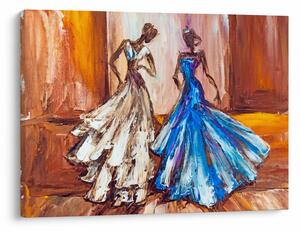 Kép - táncos, olajfestmény (70x50 cm)