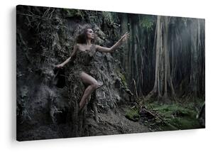 Kép - erdei tündér (90x60 cm)