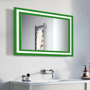 Mirror Moderno LED zöld 100 x 63 cm